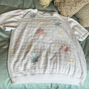 Vintage Alfred Dunner short sleeved sweater top